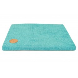 LAUREN DESIGN Materac DEMI - turkusowy (pikowany) 85 x 70 x 5 cm