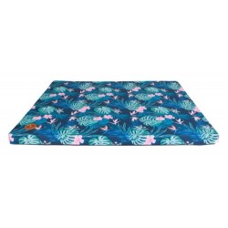 LAUREN DESIGN Materac DEMI COMFORT 100 x 80 x 5 cm - tropic + granat