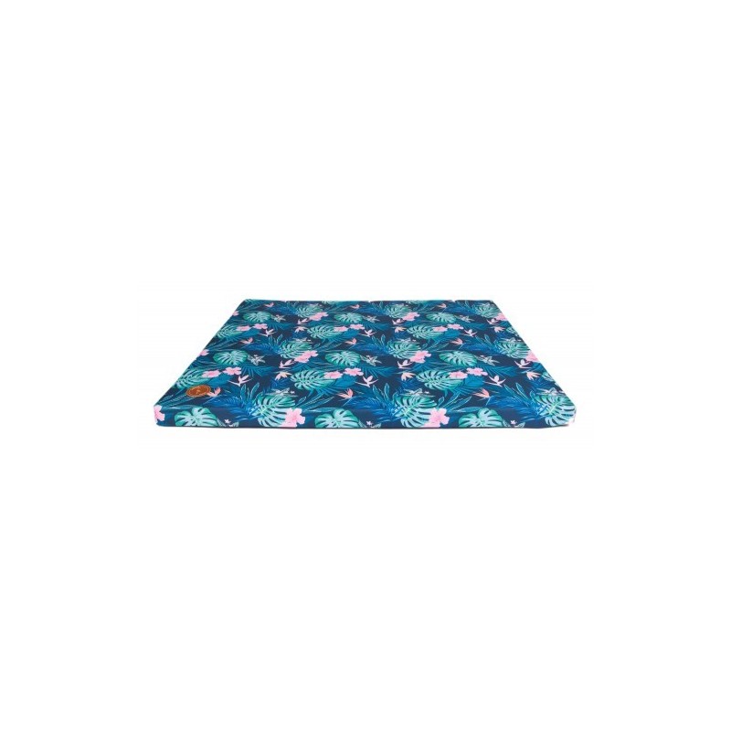 LAUREN DESIGN Materac DEMI COMFORT 100 x 80 x 5 cm - tropic + granat