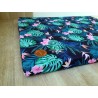 LAUREN DESIGN Materac DEMI COMFORT 100 x 80 x 5 cm - tropic + granat