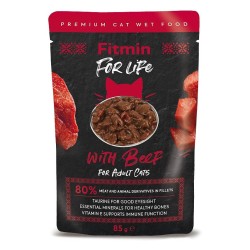 FITMIN For Life Cat Adult Beef 12x 85g