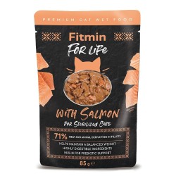 FITMIN For Life Cat Sterilized Salmon 12x 85g