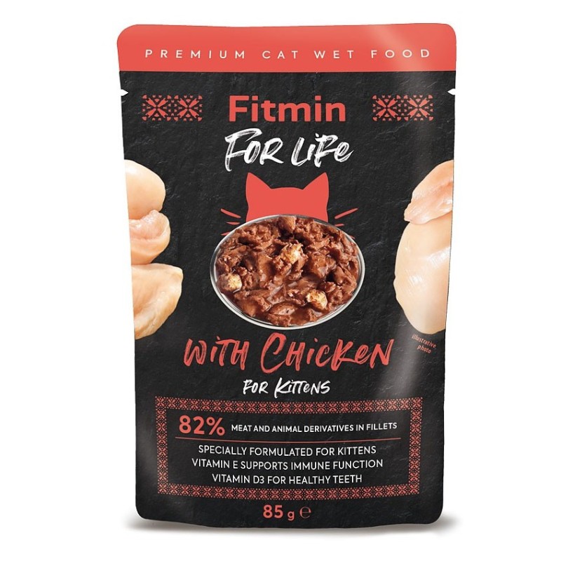 FITMIN For Life Cat Kitten Chicken 12x 85g