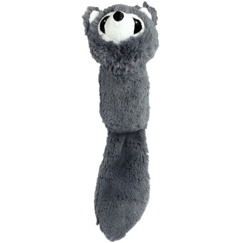 PET NOVA Lis - pluszowy, szary, piszczący 41cm