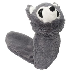 PET NOVA Lis - pluszowy, szary, piszczący 41cm