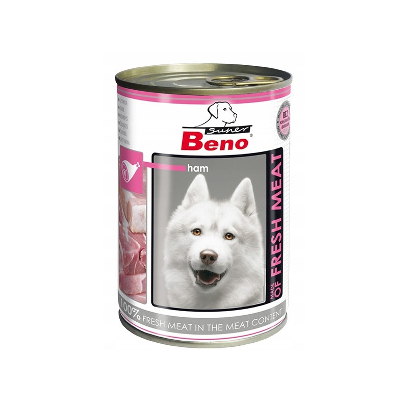 SUPER BENO DOG Meat Szynka (puszka) 400g