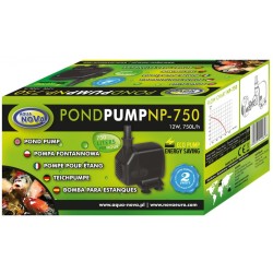 AQUA NOVA Pompa do oczka wodnego 750l/h, 12W, bez złączek fontannowych