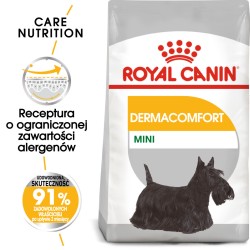 ROYAL CANIN Mini Dermacomfort karma sucha dla psów dorosłych, ras małych, o wrażliwej skórze, skłonnej do podrażnień 3 kg