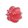 PET NOVA Piłka najeżona z wypustkami 10,5cm - czerwona