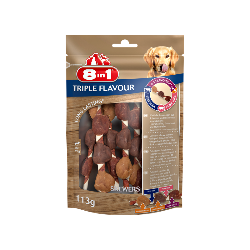 8in1 Przysmak Triple Flavour Skewers 6 szt.