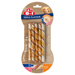 8in1 Przysmak Triple Flavour Twisted Sticks 10 szt.