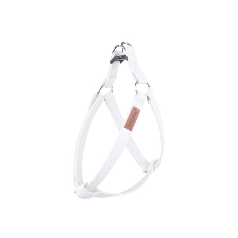 AMIPLAY Szelki regulowane Cambridge - Białe XL