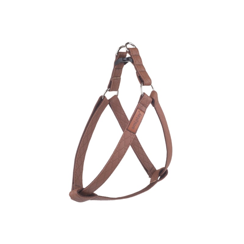 AMIPLAY Szelki regulowane Cambridge - Brązowe XL