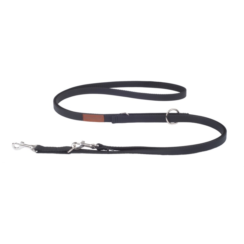 AMIPLAY Smycz regulowana 6 in 1 Lincoln - Czarna M