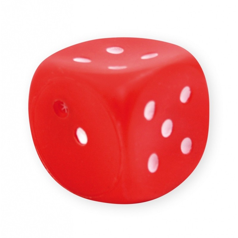 PET NOVA Kostka do rzucania 6cm - czerwona