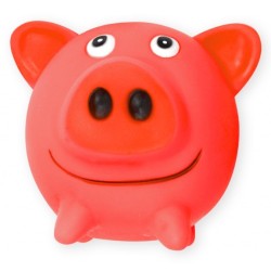 PET NOVA Świnka kula 10cm - czerwona