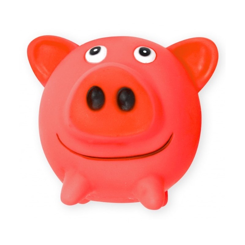 PET NOVA Świnka kula 10cm - czerwona