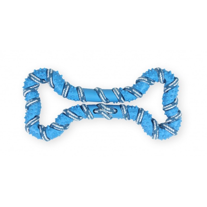 PET NOVA Sznur w kości o aromacie mięty 20cm Niebieski