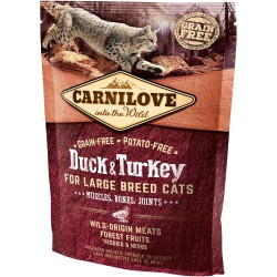 CARNILOVE CAT Grain-Free Duck and Turkey For Large Breed - Kaczka i indyk 400g