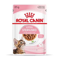 ROYAL CANIN Kitten Sterilised karma mokra w sosie dla kociąt od 6 do 12 miesiąca życia, sterylizowanych 24x 85g