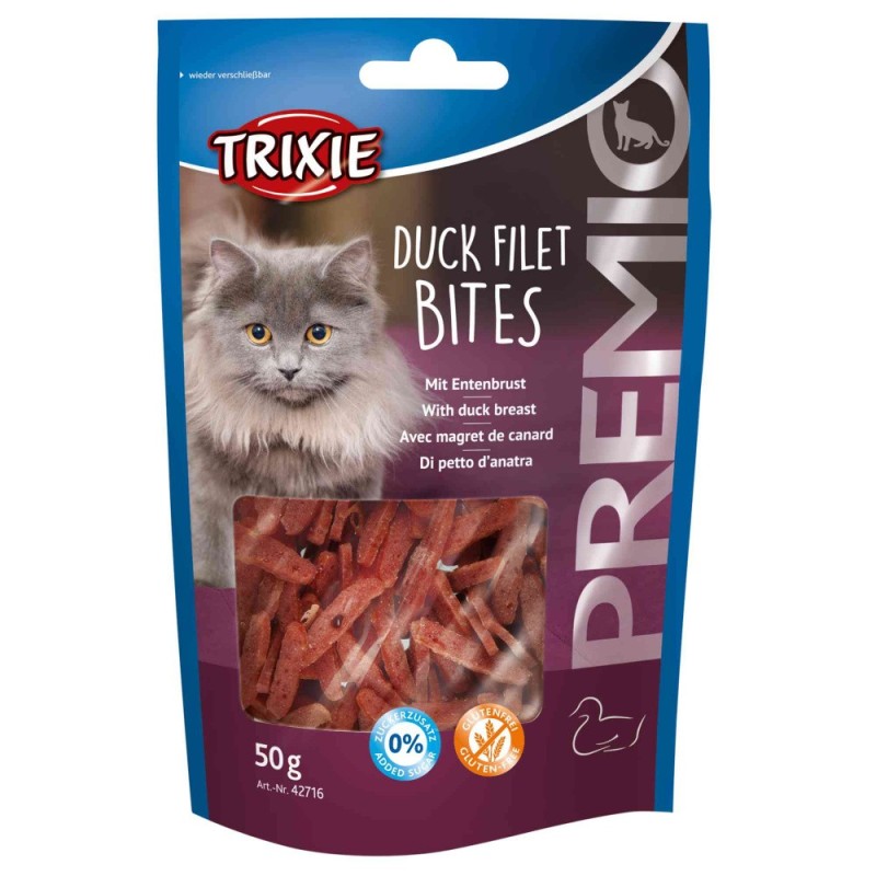 TRIXIE Premio Duck Filet Bites Filety z kaczki - przysmaki dla kota 50g
