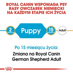 ROYAL CANIN German Shepherd Puppy karma sucha dla szczeniąt do 15 miesiąca, rasy owczarek niemiecki 3 kg
