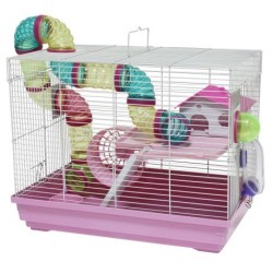 PANAMA PET Klatka dla gryzoni (47 x 30 x 37 cm) Biały / Żółty