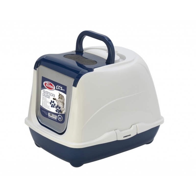 PET NOVA Cat Life Plus Toaleta dla kota 50cm - granatowa