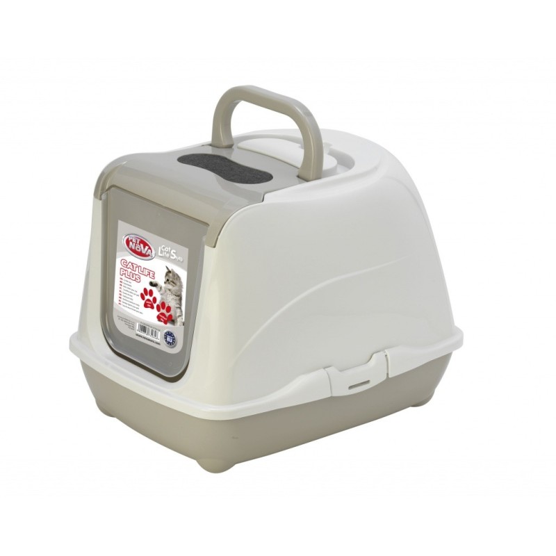 PET NOVA Cat Life Plus Toaleta dla kota 57cm - szara