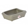 PET NOVA Cat Life Kitty Tray - Kuweta otwarta z ramką - szara M