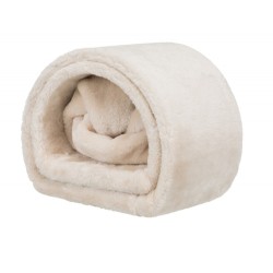 TRIXIE Tunel dla królików, kawii domowych, plusz 27x21x80 cm - beż