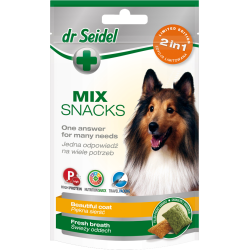 DR SEIDEL Smakołyki MIX 2w1 - piękna sierść + świeży oddech 90g