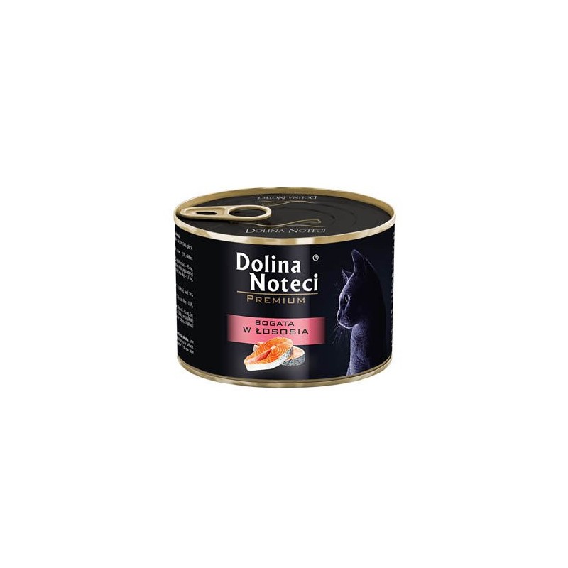 DOLINA NOTECI Premium dla kota - Bogata w łososia 185g 12x 185g