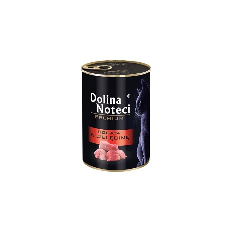 DOLINA NOTECI Premium dla kota - Bogata w cielęcinę 400g 12x 400g