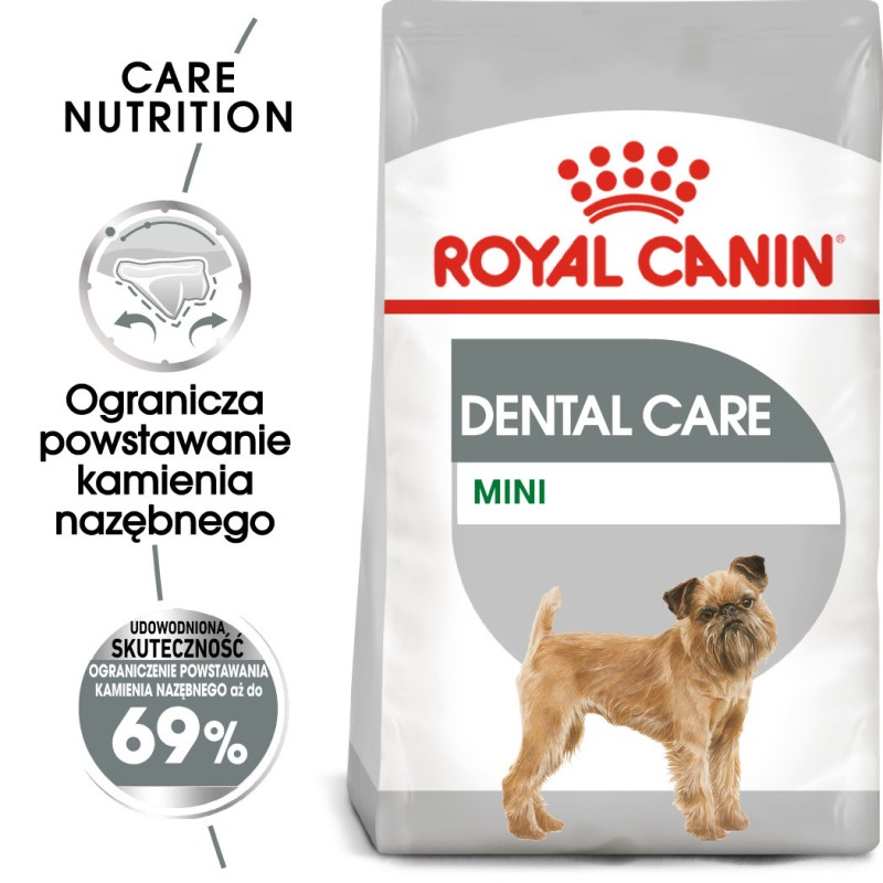 ROYAL CANIN CCN Mini Dental Care karma sucha dla psów dorosłych, ras małych, redukująca powstawanie kamienia nazębnego 2x 8kg