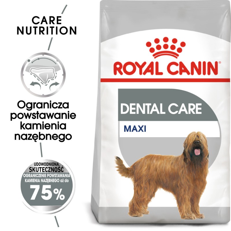 ROYAL CANIN Maxi Dental Care karma sucha dla psów dorosłych, ras dużych, redukująca powstawanie kamienia nazębnego 2x 9kg
