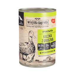 WIEJSKA ZAGRODA dla psa - Kaczka z gruszką (puszka) 200g
