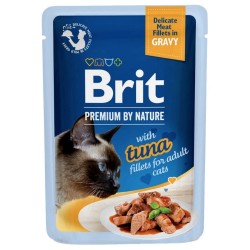 BRIT Premium Tuna Fillets Adult - Filety z tuńczyka w sosie dla kota 12x 85g