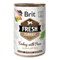 BRIT FRESH Turkey & Peas - Indyk z groszkiem 400g