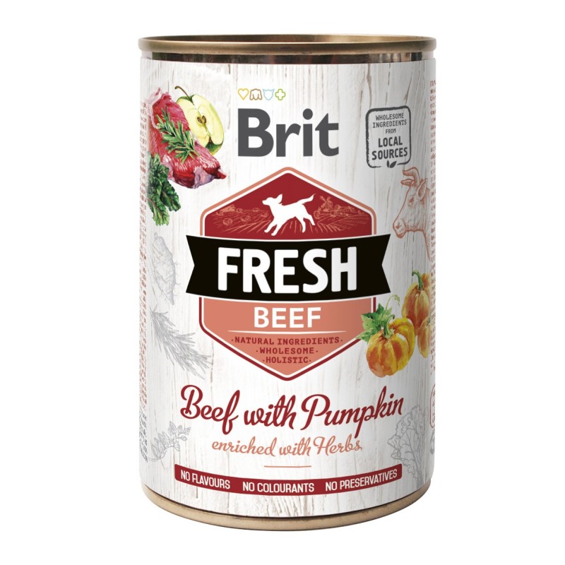 BRIT FRESH Beef & Pumpkin - Wołowina z dynią 400g