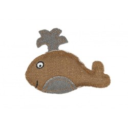 BARRY KING Wieloryb z mocnego materiału 11 x 9 cm Brązowy