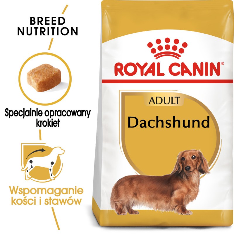 ROYAL CANIN Dachshund Adult karma sucha dla psów dorosłych rasy jamnik 1,5 kg