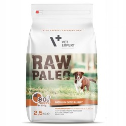 RAW PALEO Puppy Medium Turkey 10 kg