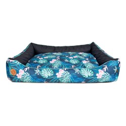 LAUREN DESIGN Legowisko / kanapa CEZAR - Tropic + Granat 60 x 50 cm