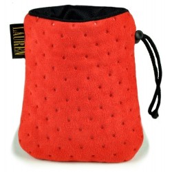 LAUREN DESIGN Pikowana torebka na smakołyki 15 x 13 cm - czerwona