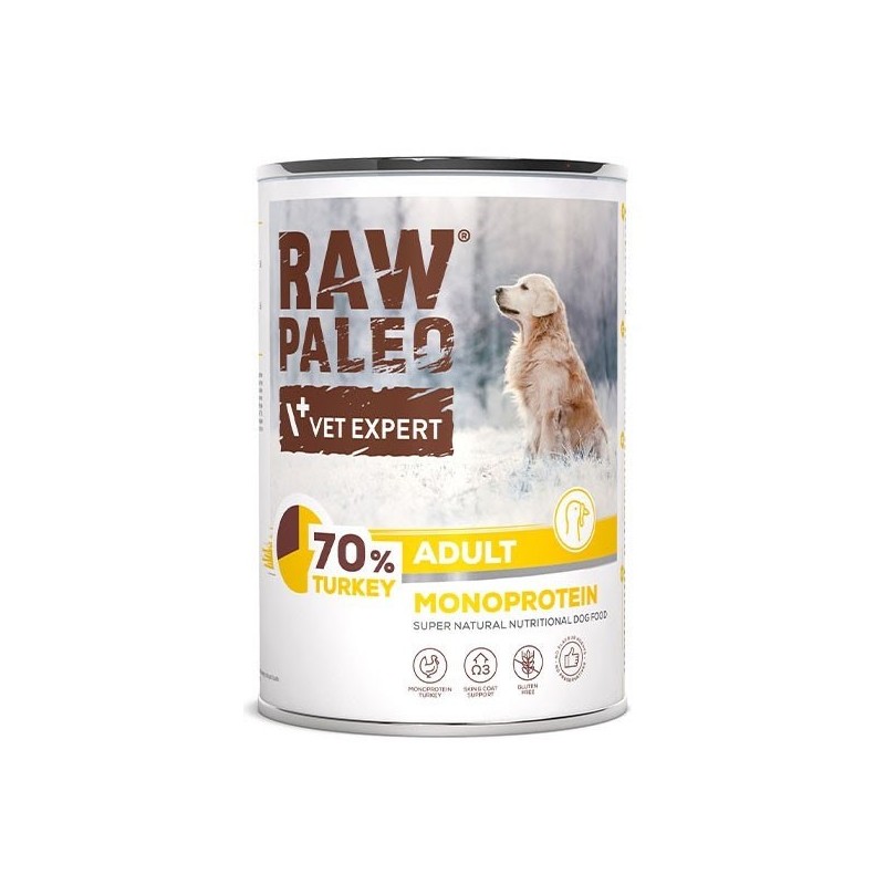 RAW PALEO Adult Turkey Monoprotein 400g 12x 400g
