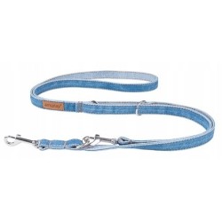AMIPLAY Smycz regulowana Denim 6 in 1 - Niebieska XL