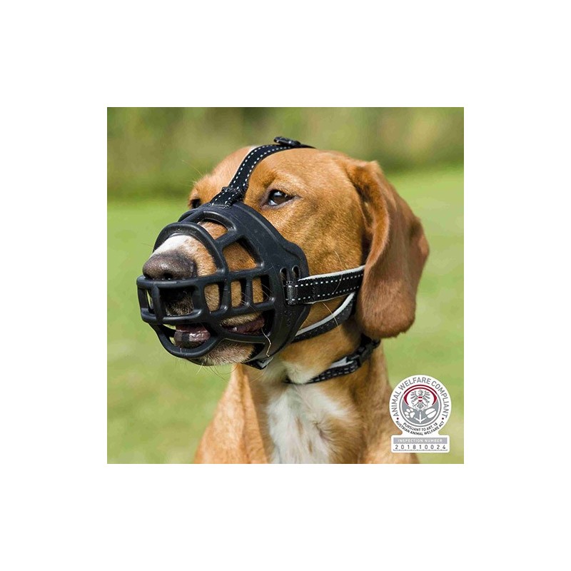 TRIXIE Kaganiec silikonowy Muzzle Flex - Czarny M-L