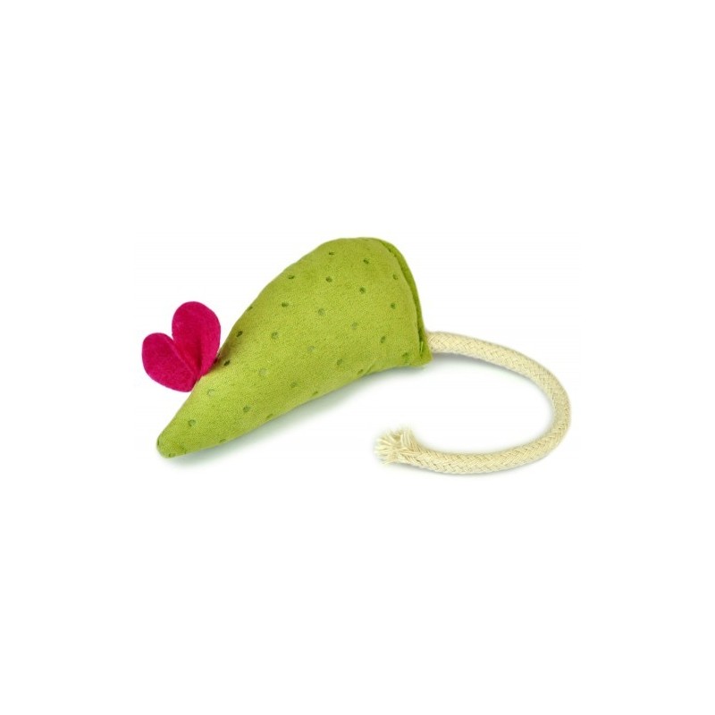 LAUREN DESIGN Myszka 15cm - zielona (pikowana)