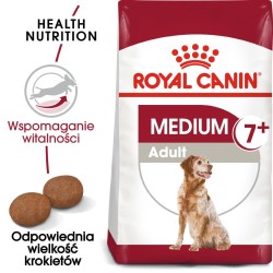 ROYAL CANIN Medium Adult 7+ karma sucha dla psów starszych ras średnich, od 7 do 10 roku życia 2x 15kg